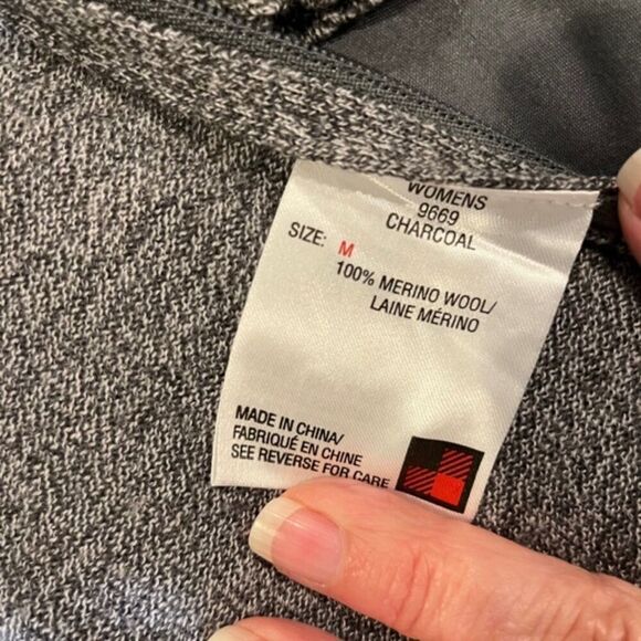 Woolrich 100% Merino Wool Cowl Neck Side Zip Lightweight Sweater Women's Size M - Picture 7 of 11